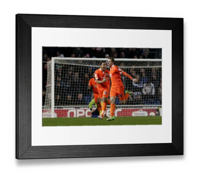 Framed Print : Chris Wood's Double: Millwall Celebrate at AMEX Stadium Against Brighton and Hove Albion (Npower Football League Championship) Framed Print : Chris Wood's Double: Millwall Celebrate at AMEX Stadium Against Brighton and Hove Albion (Npower Football League Championship)