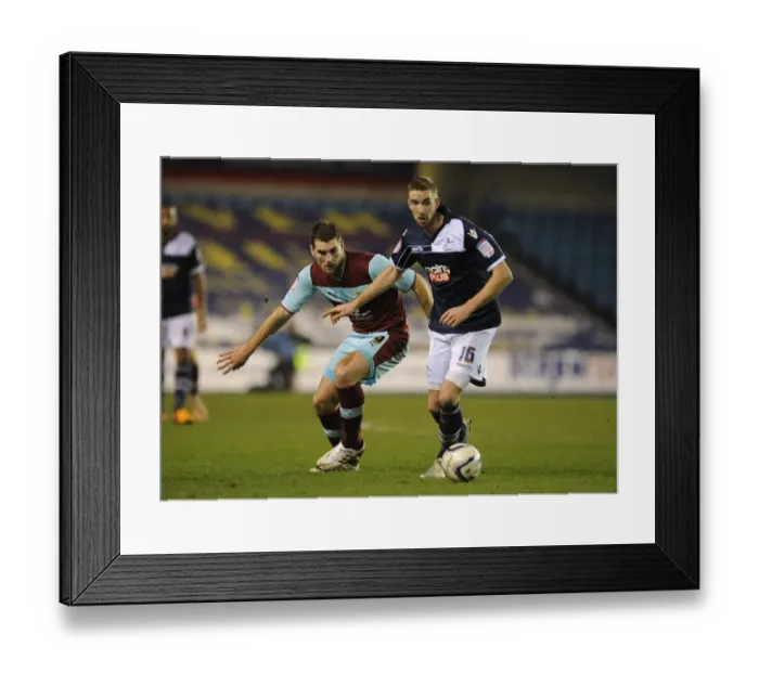 Framed Print : npower Football League Championship - Millwall v Burnley - The Den Framed Print : npower Football League Championship - Millwall v Burnley - The Den