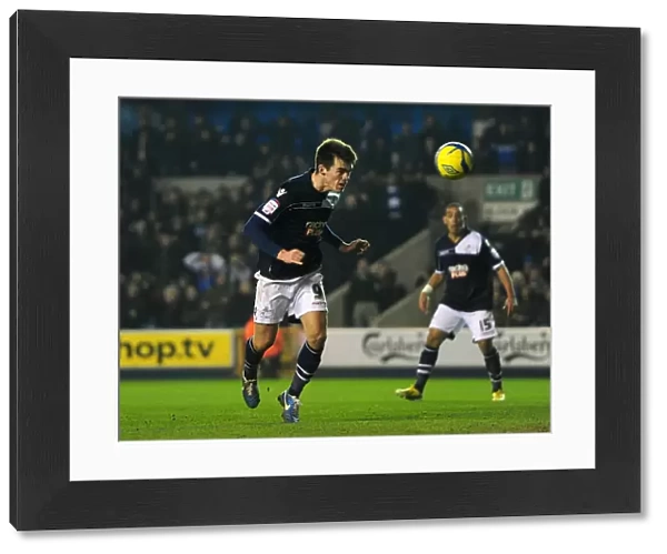 Millwall's John Marquis Scores Second Goal Against Aston Villa in FA Cup Fourth Round at The Den (25-01-2013)
