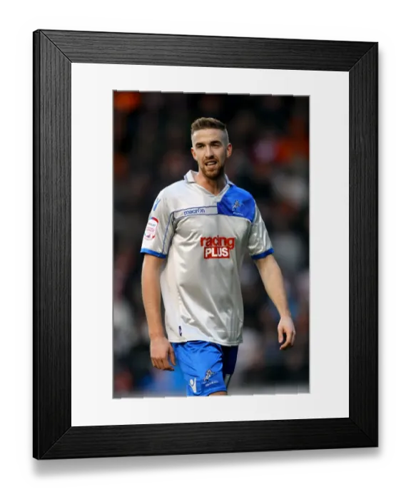 Framed Print : Millwall's Mark Beevers in Action against Blackpool in Championship Clash at Bloomfield Road (09-02-2013) Framed Print : Millwall's Mark Beevers in Action against Blackpool in Championship Clash at Bloomfield Road (09-02-2013)
