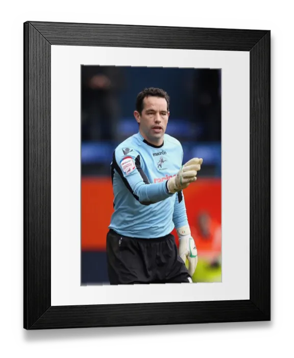 Framed Print : Millwall's David Forde in FA Cup Fifth Round Action at Luton Town's Kenilworth Road