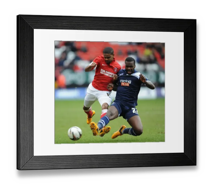 Framed Print : Charlton Athletic vs. Millwall: Intense Clash in Npower Championship - Pritchard vs. Osborne Framed Print : Charlton Athletic vs. Millwall: Intense Clash in Npower Championship - Pritchard vs. Osborne