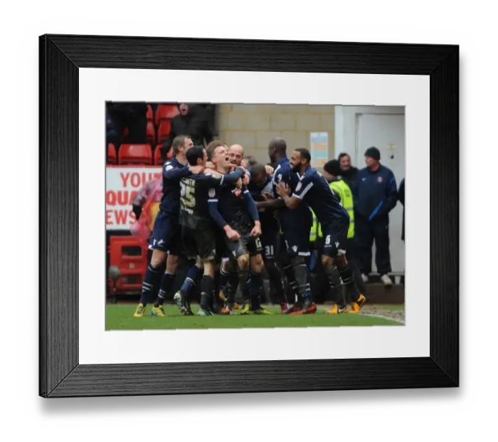 Framed Print : Millwall's Shane Lowry Celebrates Second Goal Against Charlton Athletic in Npower Championship Match Framed Print : Millwall's Shane Lowry Celebrates Second Goal Against Charlton Athletic in Npower Championship Match
