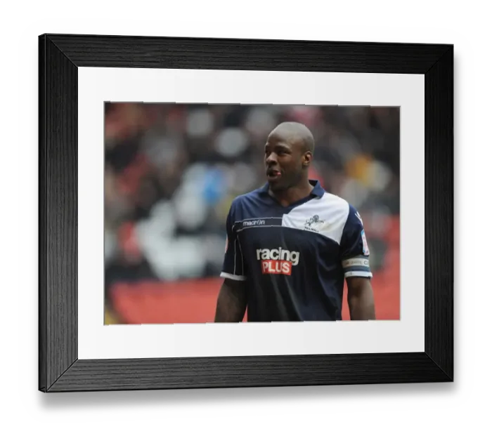 Framed Print : Charlton Athletic vs Millwall: The Valley Rivalry - Danny Shittu's Showdown in the Npower Championship (16-03-2013)