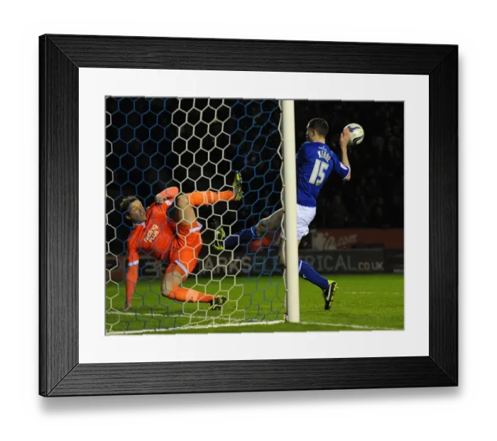 Framed Print : npower Football League Championship - Leicester City v Millwall - King Power Stadium
