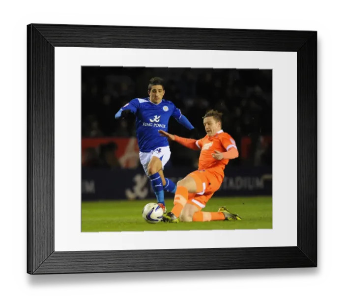 Framed Print : Challenge at King Power: Knockaert vs. Lowry - Millwall vs. Leicester City, Football League Championship Framed Print : Challenge at King Power: Knockaert vs. Lowry - Millwall vs. Leicester City, Football League Championship