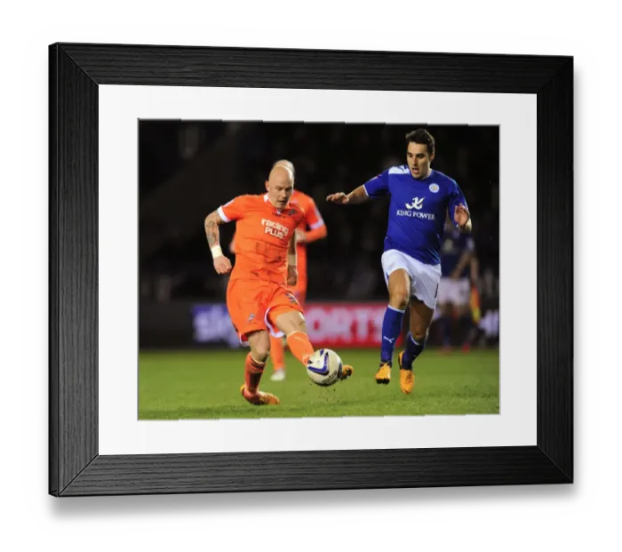 Framed Print : Chaplow vs. James: Intense Battle for Ball Possession - Leicester City vs. Millwall, Npower Championship Framed Print : Chaplow vs. James: Intense Battle for Ball Possession - Leicester City vs. Millwall, Npower Championship
