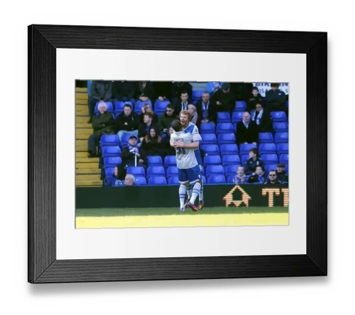 Framed Print : Millwall's Chris Taylor and Jermaine Easter Celebrate Goal Against Birmingham City in Npower Championship (April 2013) Framed Print : Millwall's Chris Taylor and Jermaine Easter Celebrate Goal Against Birmingham City in Npower Championship (April 2013)