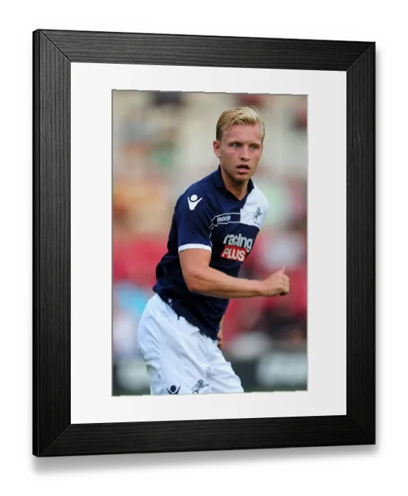 Framed Print : Josh Wright in Action: Millwall vs. Brentford - Pre-Season Friendly at Griffin Park (July 16, 2013)