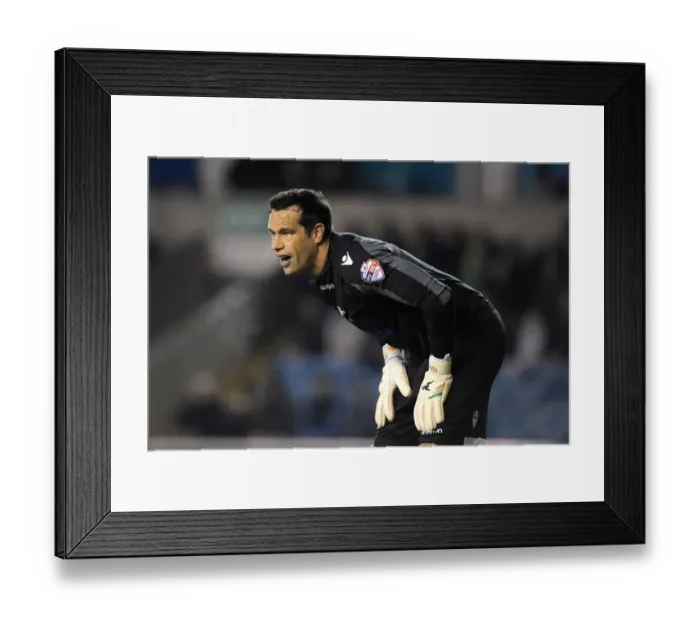 Framed Print : Millwall vs Blackpool: David Forde Saves the Day at The Den (Sky Bet Championship, 17-09-2013)