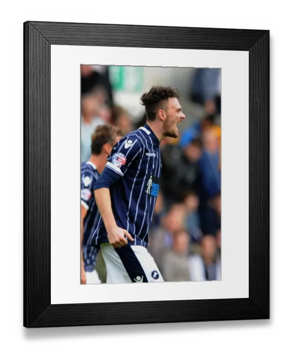 Framed Print : Scott Malone Scores His Second Goal: Millwall's Triumph Over Leeds United in Sky Bet Championship Framed Print : Scott Malone Scores His Second Goal: Millwall's Triumph Over Leeds United in Sky Bet Championship