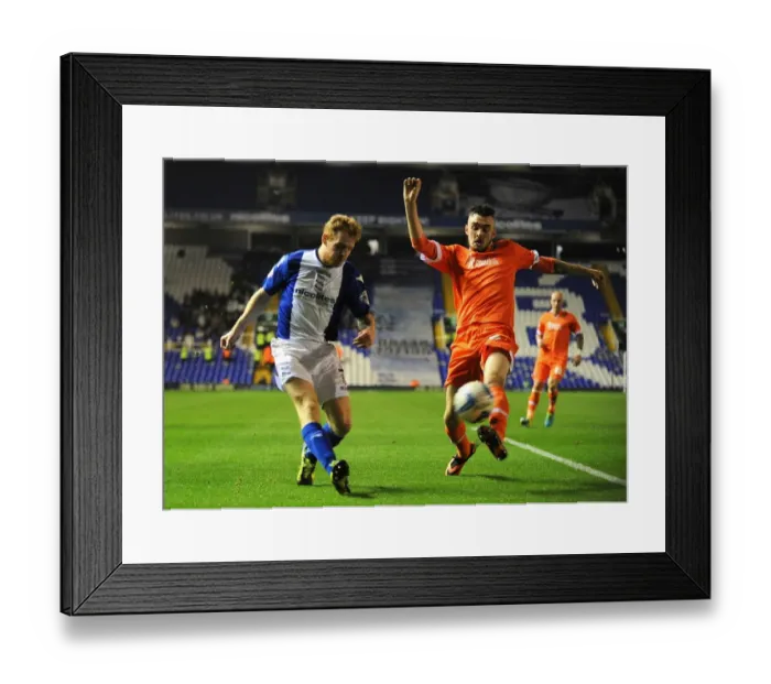 Framed Print : Battling for Supremacy: Burke vs. Malone in Sky Bet Championship Clash between Birmingham City and Millwall Framed Print : Battling for Supremacy: Burke vs. Malone in Sky Bet Championship Clash between Birmingham City and Millwall