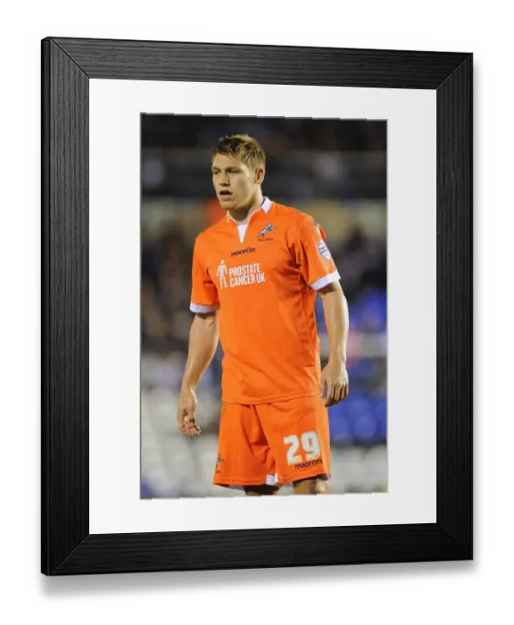 Framed Print : Martin Waghorn of Millwall Faces Off Against Birmingham City in Sky Bet Championship Action at St. Andrew's