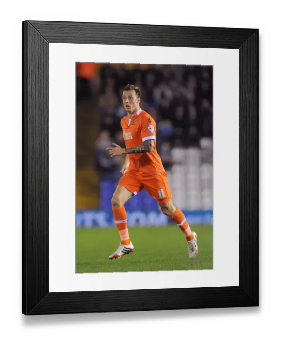 Framed Print : Millwall's Martyn Woolford in Action against Birmingham City in Sky Bet Championship Match at St. Andrew's