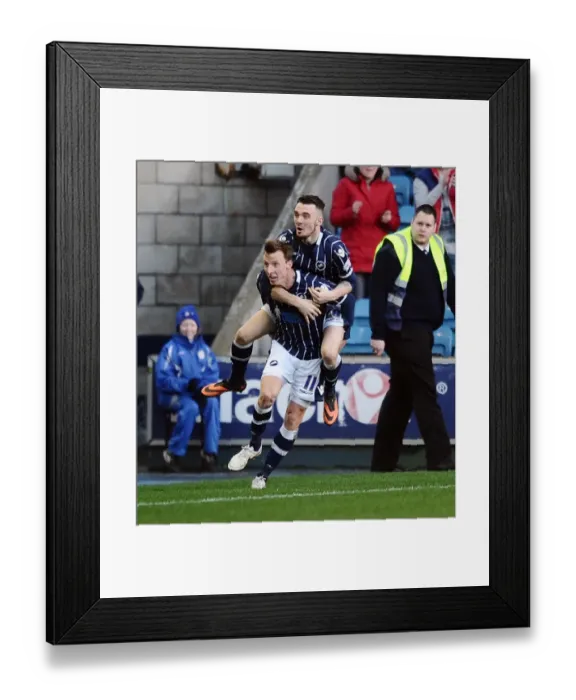 Framed Print : Millwall's Winning Moment: Woolford and Williams Celebrate Goal vs. Bolton Wanderers in Sky Bet Championship Framed Print : Millwall's Winning Moment: Woolford and Williams Celebrate Goal vs. Bolton Wanderers in Sky Bet Championship
