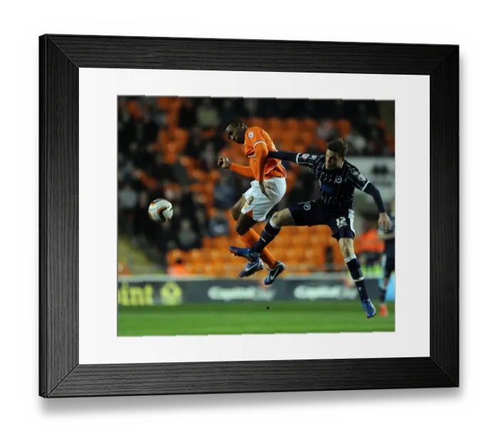 Framed Print : Battle for Supremacy: Ricardo Fuller vs. Shane Lowry in Sky Bet Championship Clash at Bloomfield Road Framed Print : Battle for Supremacy: Ricardo Fuller vs. Shane Lowry in Sky Bet Championship Clash at Bloomfield Road