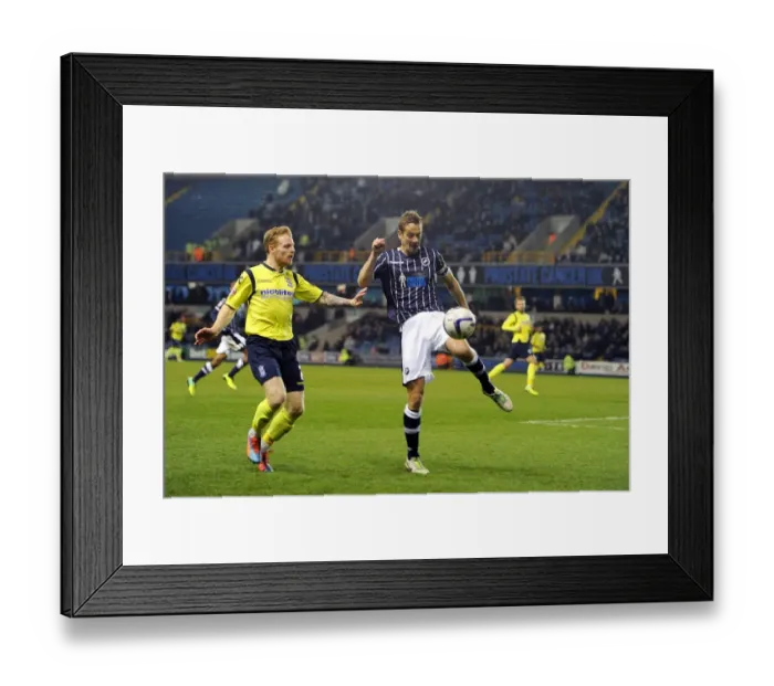 Framed Print : Millwall vs Birmingham City: Robinson Clears the Threat at The Den (Sky Bet Championship)