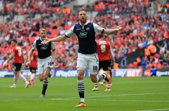 Framed Print : Barnsley vs Millwall: Mark Beevers Scores First Goal in Intense Play-Off Final at Wembley Stadium Framed Print : Barnsley vs Millwall: Mark Beevers Scores First Goal in Intense Play-Off Final at Wembley Stadium