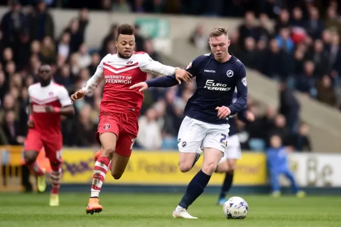 Framed Print : Battle for Supremacy: Millwall vs Charlton Athletic in Sky Bet Championship - Aiden O'Brien vs Jordan Cousins at The Den Framed Print : Battle for Supremacy: Millwall vs Charlton Athletic in Sky Bet Championship - Aiden O'Brien vs Jordan Cousins at The Den