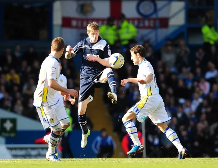 Framed Print : Battleground Elland Road: Michael Brown vs. Andy Keogh - Millwall vs. Leeds United, Championship Clash (02-03-2013) Framed Print : Battleground Elland Road: Michael Brown vs. Andy Keogh - Millwall vs. Leeds United, Championship Clash (02-03-2013)