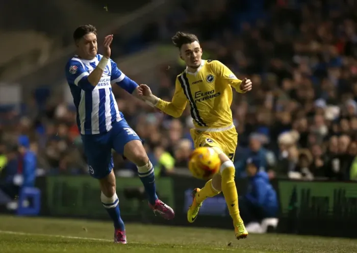 Framed Print : Clash at the AMEX: Malone vs. Halford in Sky Bet Championship Showdown (Brighton & Hove Albion vs. Millwall)