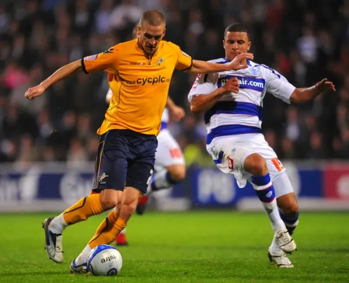 Framed Print : Clash at Loftus Road: Kyle Walker vs. Steve Morison in the Npower Championship Showdown between Queens Park Rangers and Millwall (October 28, 2010) Framed Print : Clash at Loftus Road: Kyle Walker vs. Steve Morison in the Npower Championship Showdown between Queens Park Rangers and Millwall (October 28, 2010)