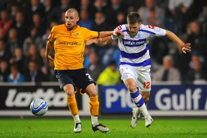 Framed Print : Clash at Loftus Road: Mackie vs. Dunne in Championship Showdown - Millwall vs. Queens Park Rangers (October 2010) Framed Print : Clash at Loftus Road: Mackie vs. Dunne in Championship Showdown - Millwall vs. Queens Park Rangers (October 2010)