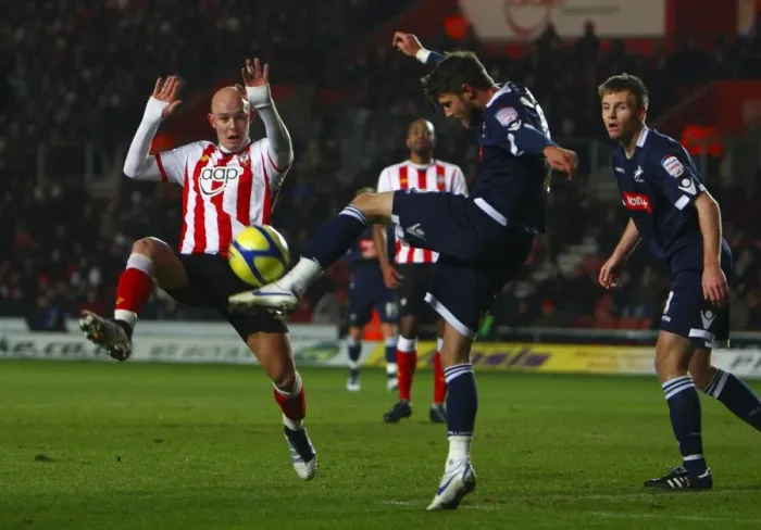 Framed Print : FA Cup: Southampton vs. Millwall - Fourth Round Replay Showdown between Chaplow and Barron Framed Print : FA Cup: Southampton vs. Millwall - Fourth Round Replay Showdown between Chaplow and Barron