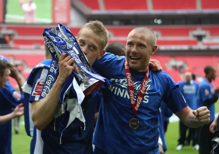Framed Print : The Glory of Millwall: Paul Robinson and Gary Alexander's Unforgettable Wembley Celebration Framed Print : The Glory of Millwall: Paul Robinson and Gary Alexander's Unforgettable Wembley Celebration