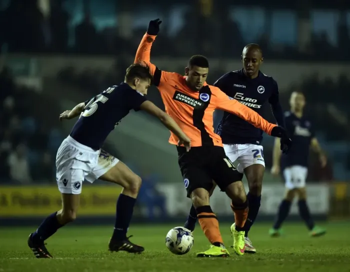 Framed Print : Intense Battle for Supremacy: Sid Nelson vs. Leon Best (Millwall vs. Brighton and Hove Albion, Sky Bet Championship) Framed Print : Intense Battle for Supremacy: Sid Nelson vs. Leon Best (Millwall vs. Brighton and Hove Albion, Sky Bet Championship)