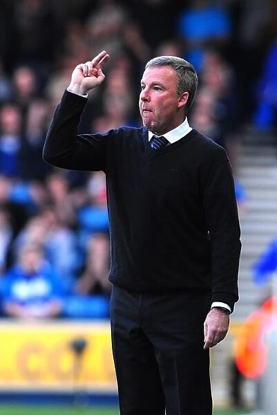 Kenny Jackett Giving Instructions during Milwall vs Huddersfield Town Play-Off Semi Final Second Leg in Football League One