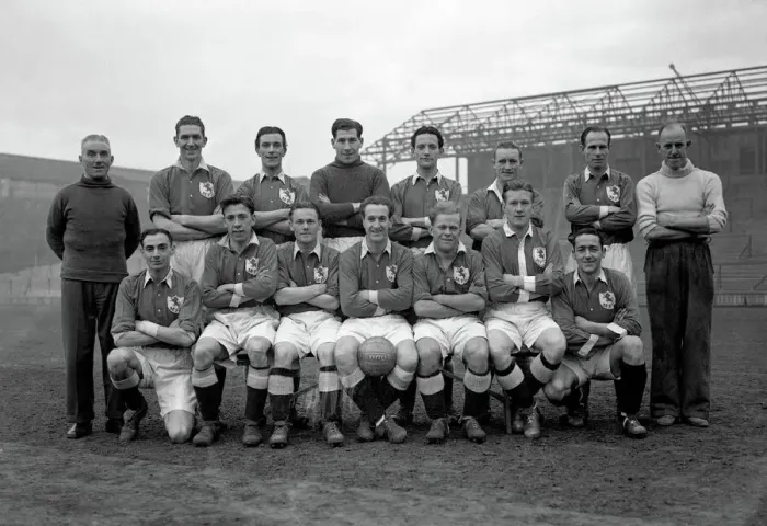 Framed Print : League Division Two - Millwall Photocall - The Den - 23 December 1947 Framed Print : League Division Two - Millwall Photocall - The Den - 23 December 1947