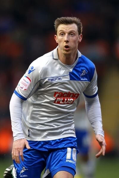 Millwall in Action against Blackpool in Npower Championship: Martyn Woolford at Bloomfield Road (February 9, 2013)