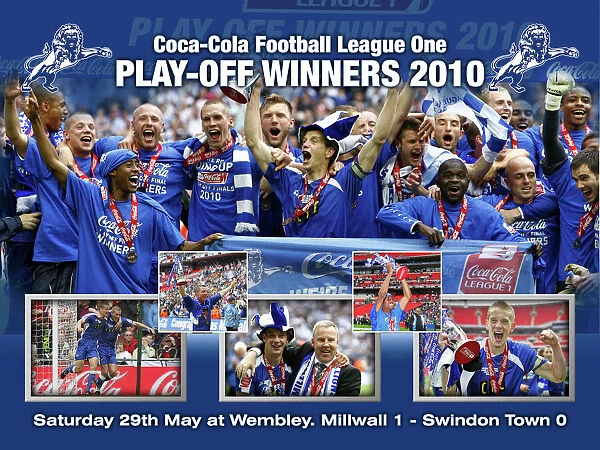 Millwall FC Play-Off Winners 2010 Framed Print