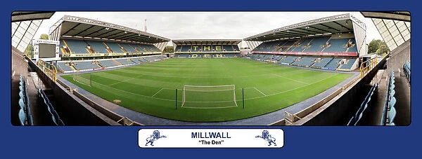 Millwall FC Empty Stadium Framed Panoramic Print