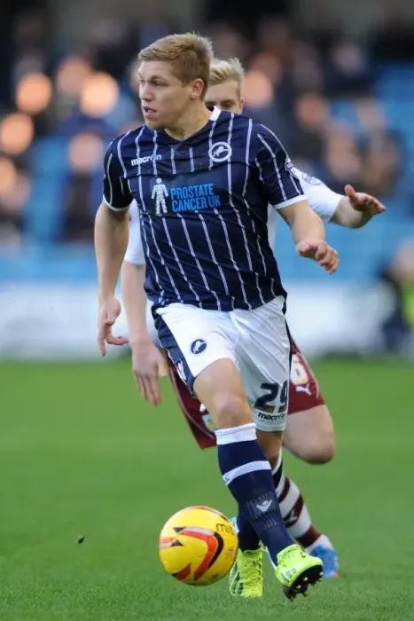 Framed Print : Millwall vs Burnley: Martin Waghorn Scores at The New Den (Sky Bet Championship)