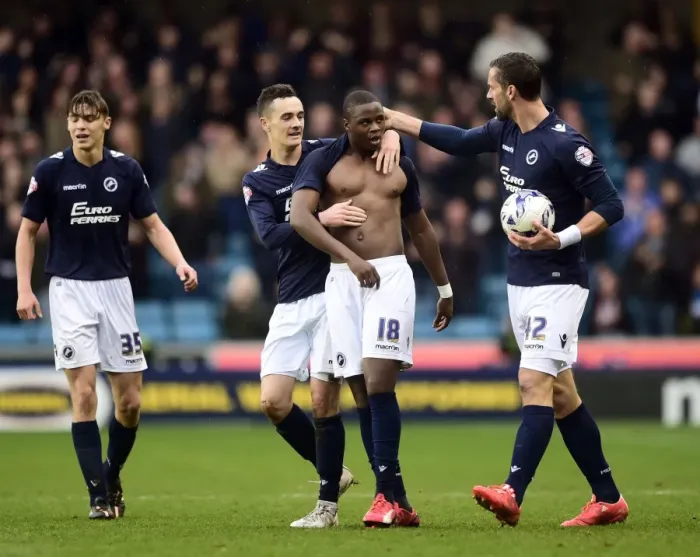 Framed Print : Millwall vs Charlton Athletic: Magaye Gueye Scores the Equalizer at The Den (Sky Bet Championship) Framed Print : Millwall vs Charlton Athletic: Magaye Gueye Scores the Equalizer at The Den (Sky Bet Championship)