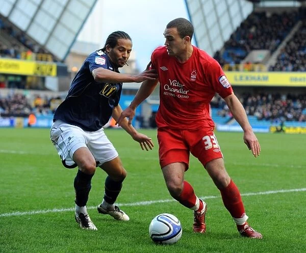 Millwall vs. Nottingham Forest: A Championship Battle at The New Den - Tamika Mkandawire vs. Joel Lynch (26-02-2011)