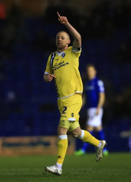Framed Print : Millwall's Alan Dunne Scores Opening Goal Against Birmingham City in Sky Bet League Championship