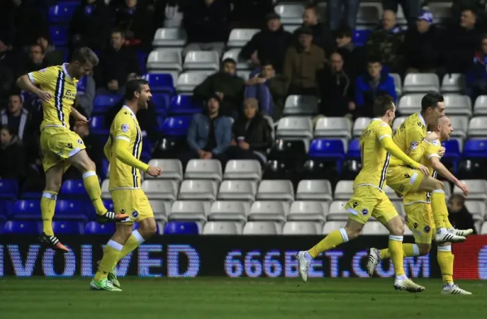 Framed Print : Millwall's Alan Dunne Scores Thrilling Opener Against Birmingham City in Sky Bet League Championship