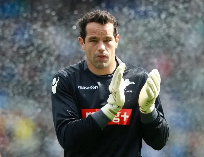 Framed Print : Millwall's David Forde Focused Before Birmingham Championship Clash at St. Andrew's