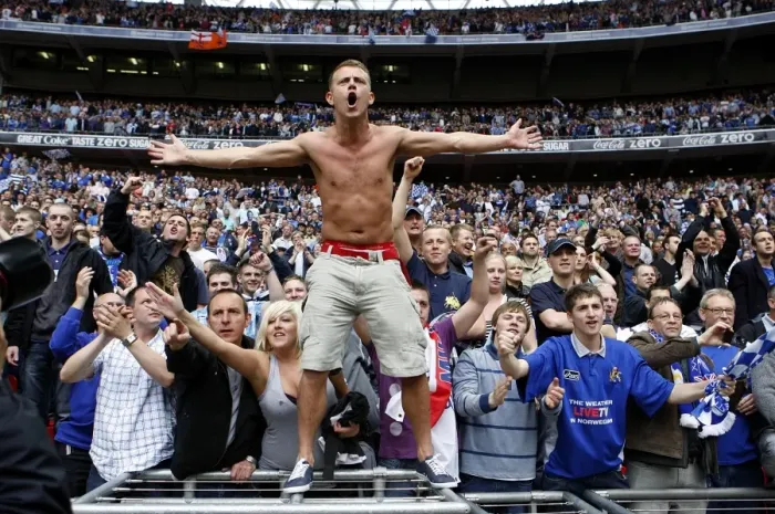Framed Print : Millwall's Euphoric Wembley Victory: The Celebration in the Stands (Coca-Cola Football League One Play-Off Final vs Swindon Town) Framed Print : Millwall's Euphoric Wembley Victory: The Celebration in the Stands (Coca-Cola Football League One Play-Off Final vs Swindon Town)