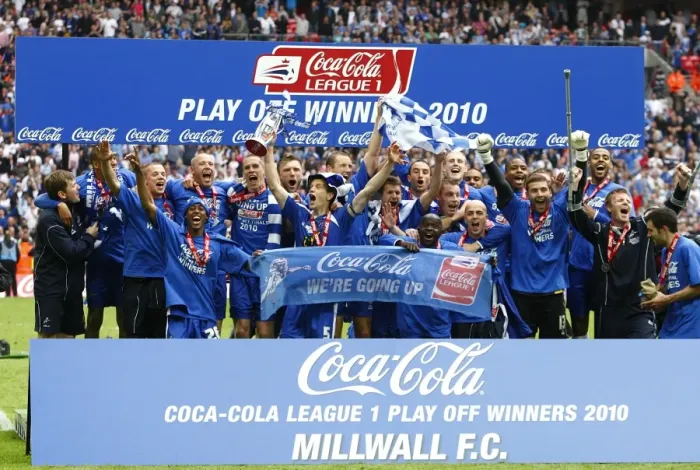 Framed Print : Millwall's Glory: The Celebration at Wembley - Millwall FC Wins Football League One Play-Off Final vs Swindon Town