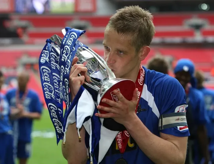 Framed Print : Millwall's Glory: Paul Robinson and the Football League One Play-Off Trophy - Celebrating Victory over Swindon Town at Wembley Framed Print : Millwall's Glory: Paul Robinson and the Football League One Play-Off Trophy - Celebrating Victory over Swindon Town at Wembley