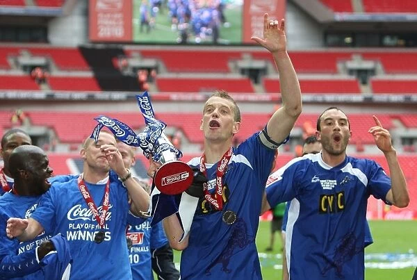 Millwall's Glory: The Celebration at Wembley after Winning the Football League One Play-Off Final against Swindon Town (Paul Robinson with the Trophy)