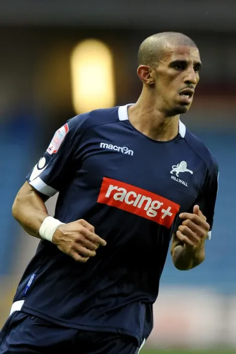 Framed Print : Millwall's Hameur Bouazza in Action Against Peterborough United (2011) Framed Print : Millwall's Hameur Bouazza in Action Against Peterborough United (2011)