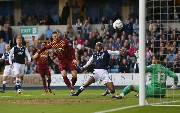 Millwall's Jamie Proctor Scores First Goal in Dramatic Sky Bet League One Play-Off Semi-Final Against Bradford City (2015-16)