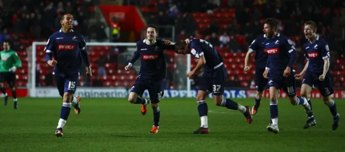 Framed Print : Millwall's Late Victory: Liam Feeny Scores FA Cup Upset Against Southampton Framed Print : Millwall's Late Victory: Liam Feeny Scores FA Cup Upset Against Southampton