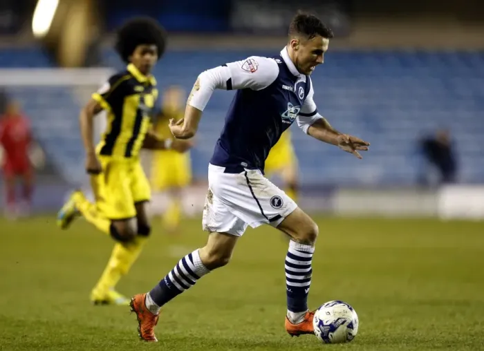 Framed Print : Millwall's Lee Gregory in Action against Bradford City in Sky Bet League One, March 2016
