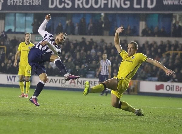 Millwall's Lee Gregory Scores Third Goal Against Bristol Rovers in Sky Bet League One at The Den